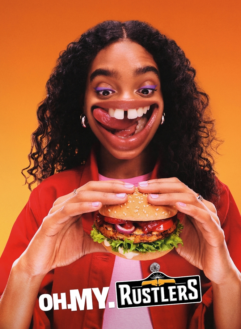 Rustlers serves up full-on flame-grilled flavour in bold new “Oh My Rustlers” campaign from Droga5, part of Accenture Song