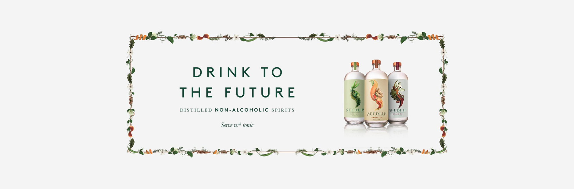 Seedlip launch first advertising campaign 'Drink to the Future' with And Rising