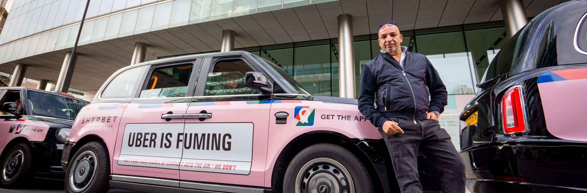 Sherbet transforms its all-electric black taxi fleet to show off its zero emission credentials