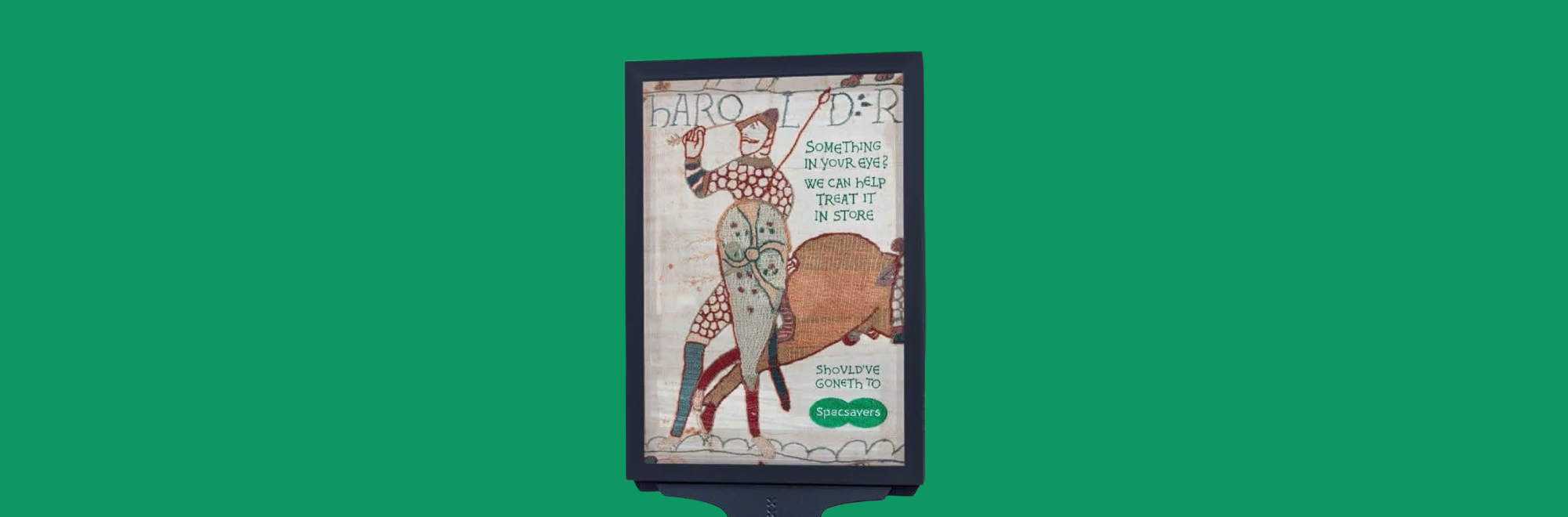 Specsavers becomes the latest brand to reference the Bayeux Tapestry