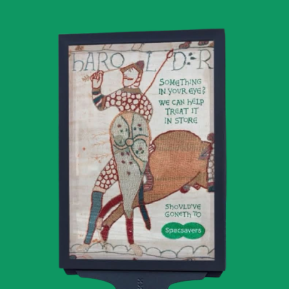Specsavers becomes the latest brand to reference the Bayeux Tapestry