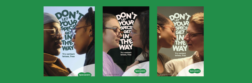 Specsavers promotes its contact lens range to avoid 'Kiss Clash'