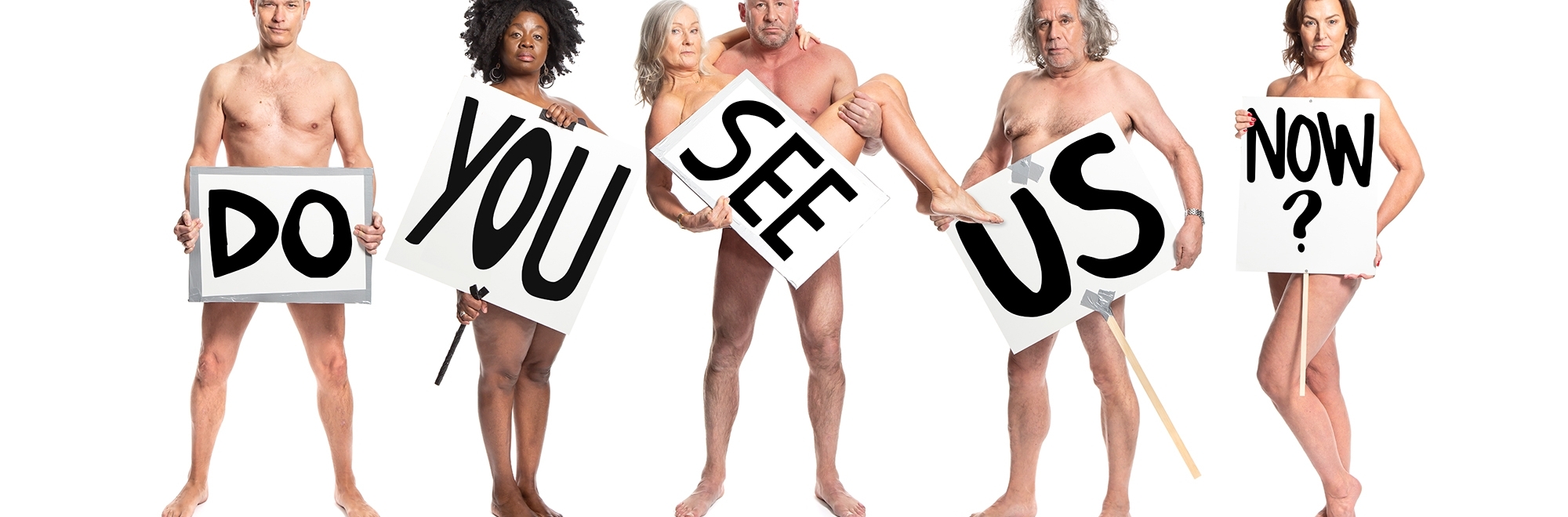 Stripped-down ads: Naked over-50s demonstrate against ageism for dating app Lumen