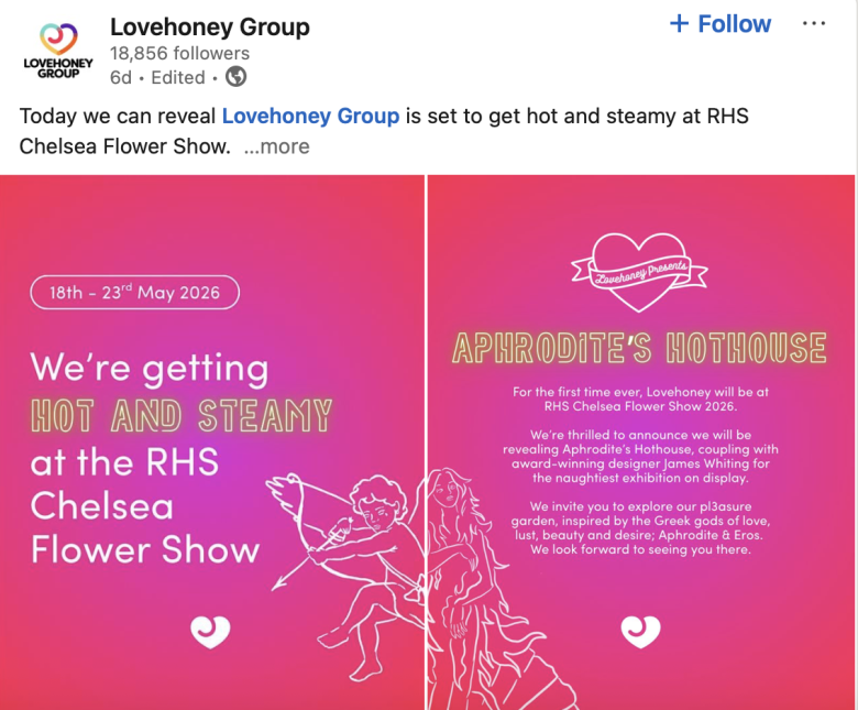 Stunt Watch: Govia Railway & Diane Morgan, KFC puffs up pickles, and a blooming relationship between Lovehoney & Chelsea Flower Show