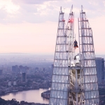 Superman flexes on The Shard in what might be the stunt to beat this year