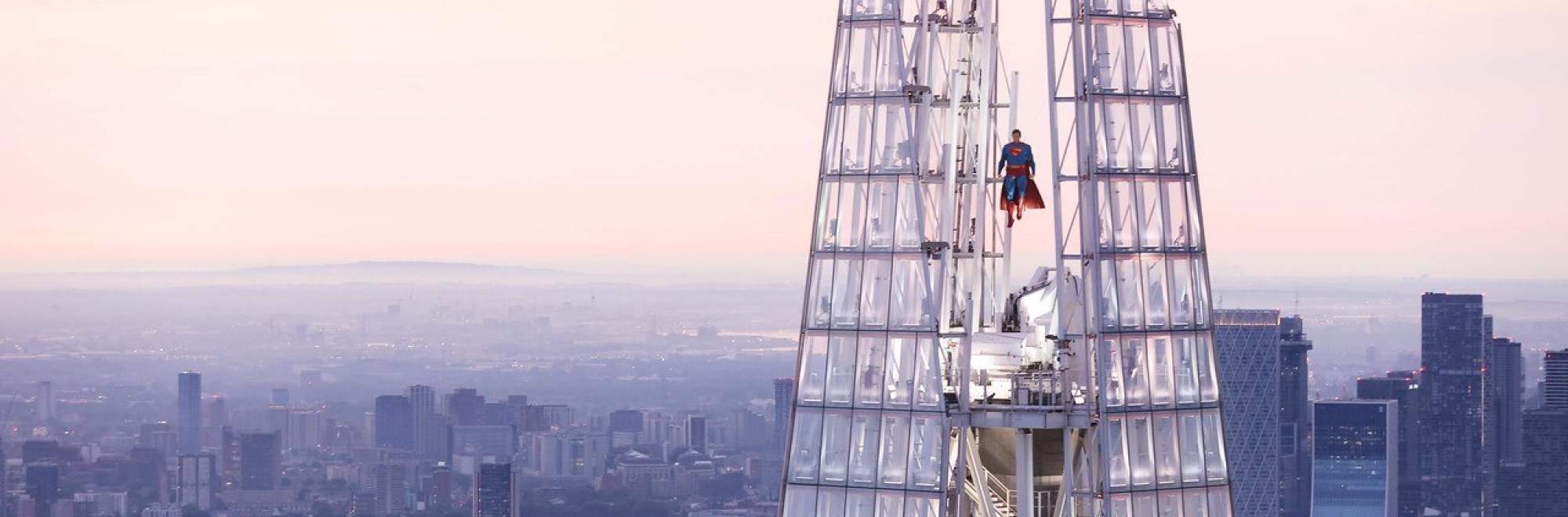 Superman flexes on The Shard in what might be the stunt to beat this year