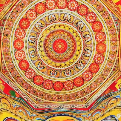 Temple flowers are turned into paint by Sri Lankan company JAT, perfectly representing the Buddhist concept of the circle of life