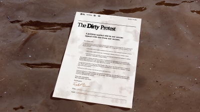 Up Next: The Dirty Protest: A petition against sewage pollution that you sign with actual sewage