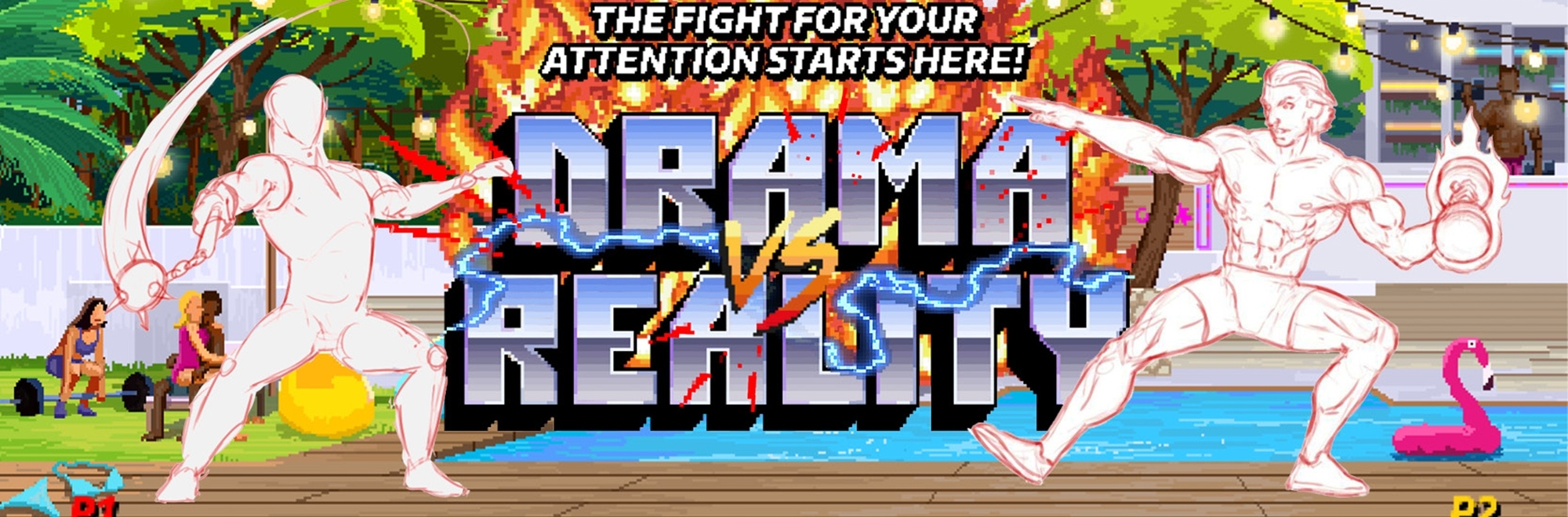 The fight for attention continues in ITV Hub's Drama vs Reality with 90's beat 'em ups
