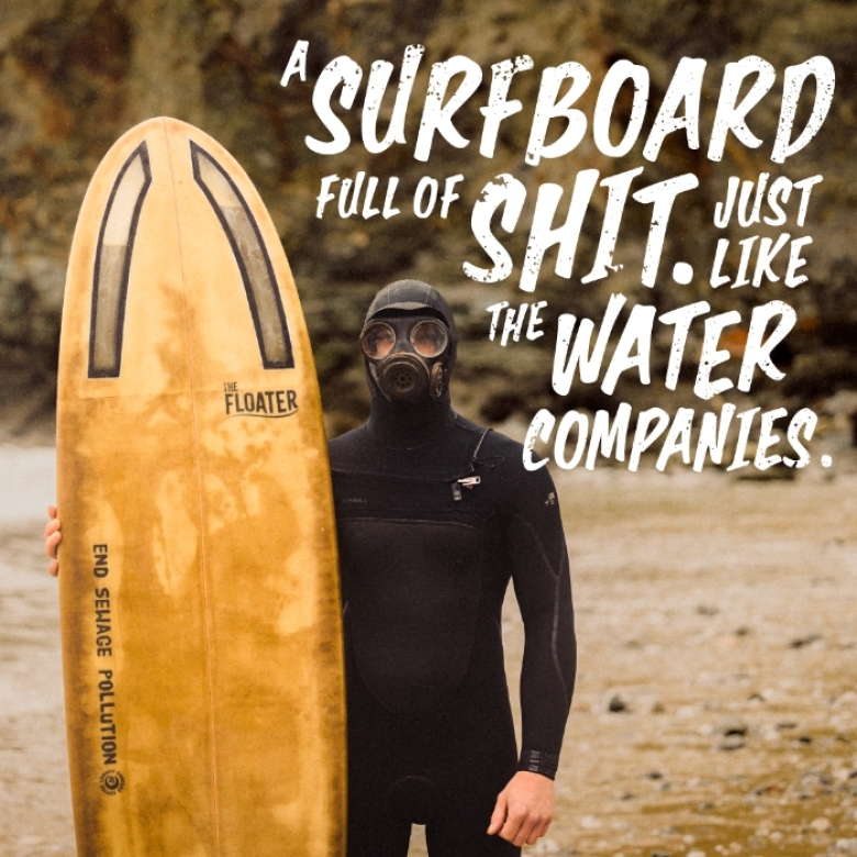 The Floater: A surfboard made out of ocean waste by Surfers Against Sewage