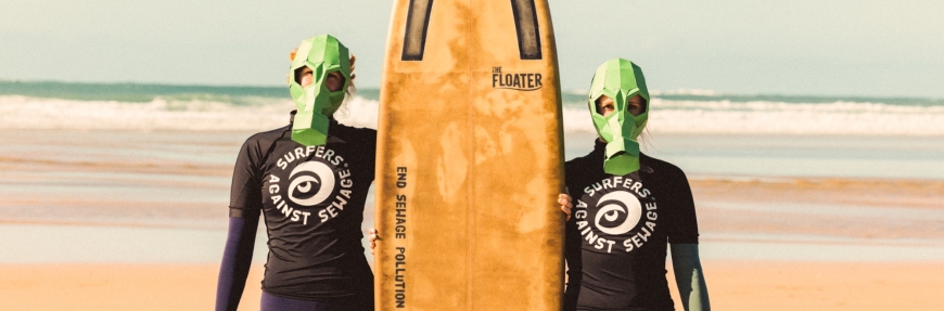 The Floater: A surfboard made out of ocean waste by Surfers Against Sewage