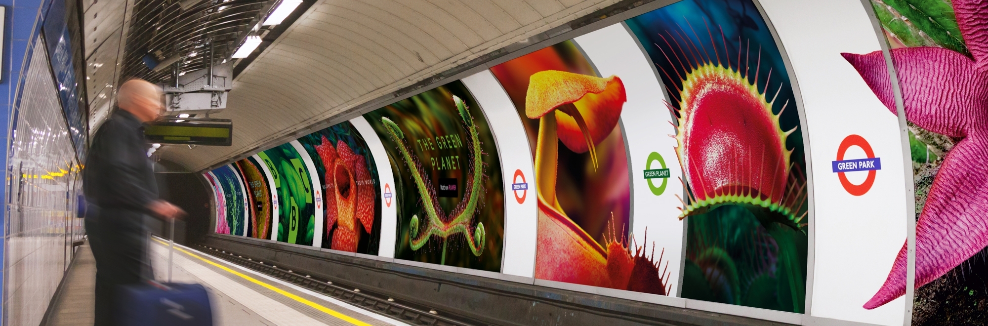 The Green Planet takes over Green Park Tube station to launch Sir David Attenborough’s new landmark series