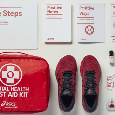 The Mental Health First Aid Kit supplied by ASICS