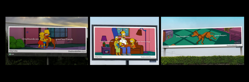 The Simpsons teams up with Greyhounds As Pets NZ for a readymade emotional gut punch