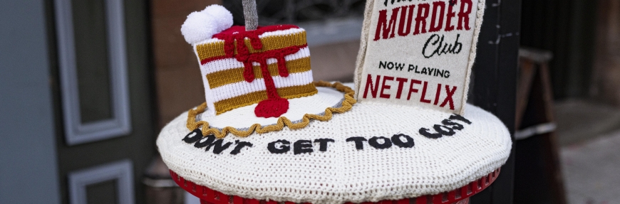 There's nothing woolly about Netflix's new viral campaign for Thursday Murder Club