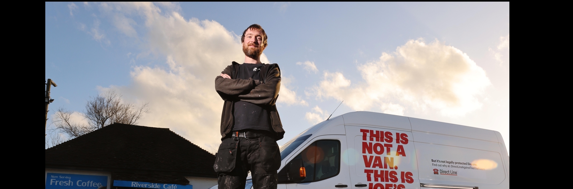 This is not a van: Direct Line turns a van into an office to spotlight tool theft