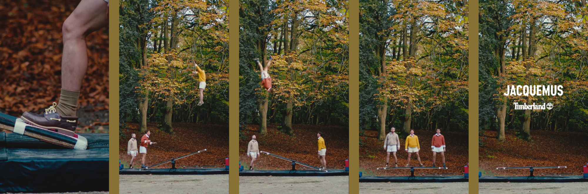 Timberland and Jacquemus indulge in some woodland acrobatics