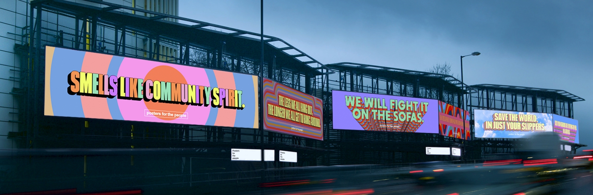 Top UK brands come together to spread positivity with Posters for the People campaign