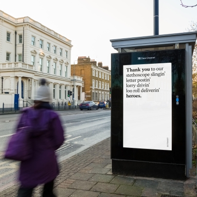 The Out Of Home trade association, Outsmart and Mother say thank you to key workers on behalf of a 'Grateful Britain'