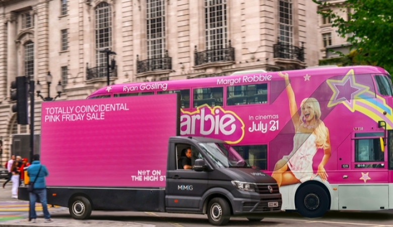 Uncommon CX and Not On The High Street piggyback Barbie pink