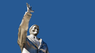 Up Next: Uncommon turns up the heat on Ron DeSantis in melting statue stunt