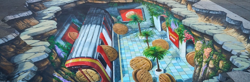 Utopian optical illusion designed to jolt Brits out of autopilot