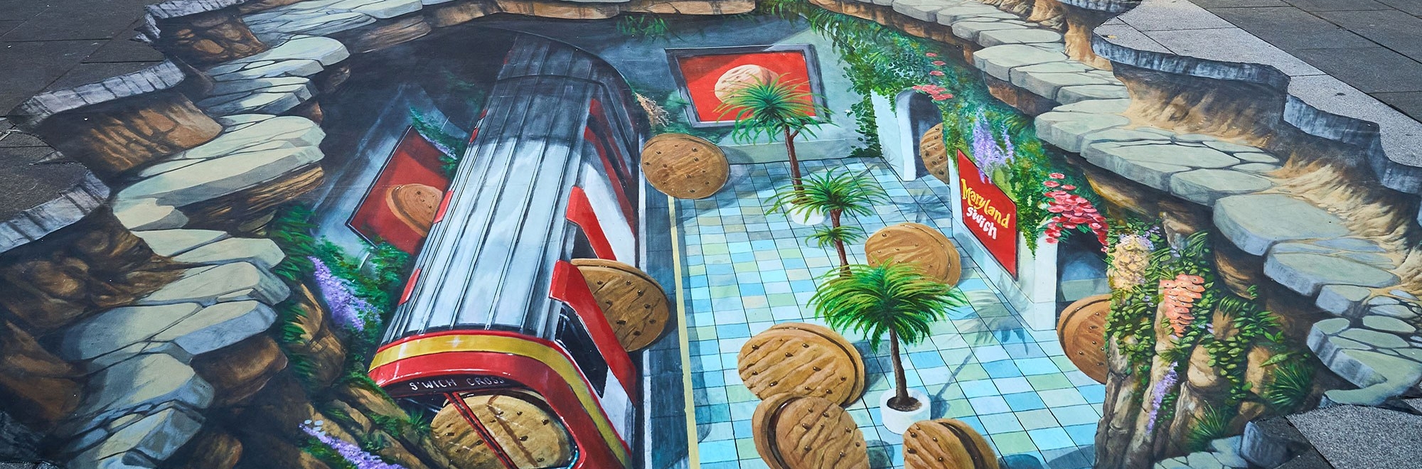 Utopian optical illusion designed to jolt Brits out of autopilot