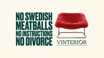 Up Next: Vinterior takes a cheeky jab at mass-produced furniture in a new disruptive campaign from from 10Days London