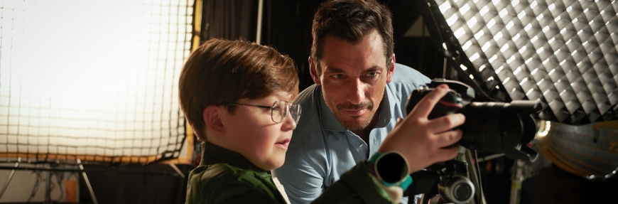 Vodafone teams up with model David Gandy on a shoot where the kids call the shots