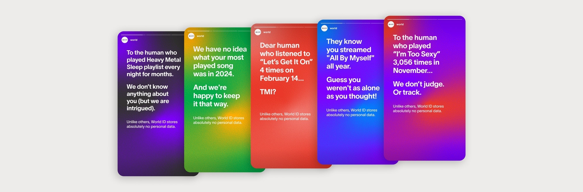 World ID addresses data oversharing in campaign tied to Spotify Wrapped trend, by adam&eveBerlin