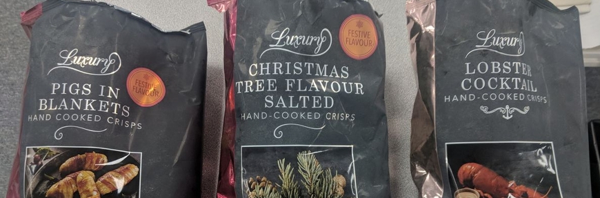 WTF? Iceland launches Christmas-tree flavour crisps