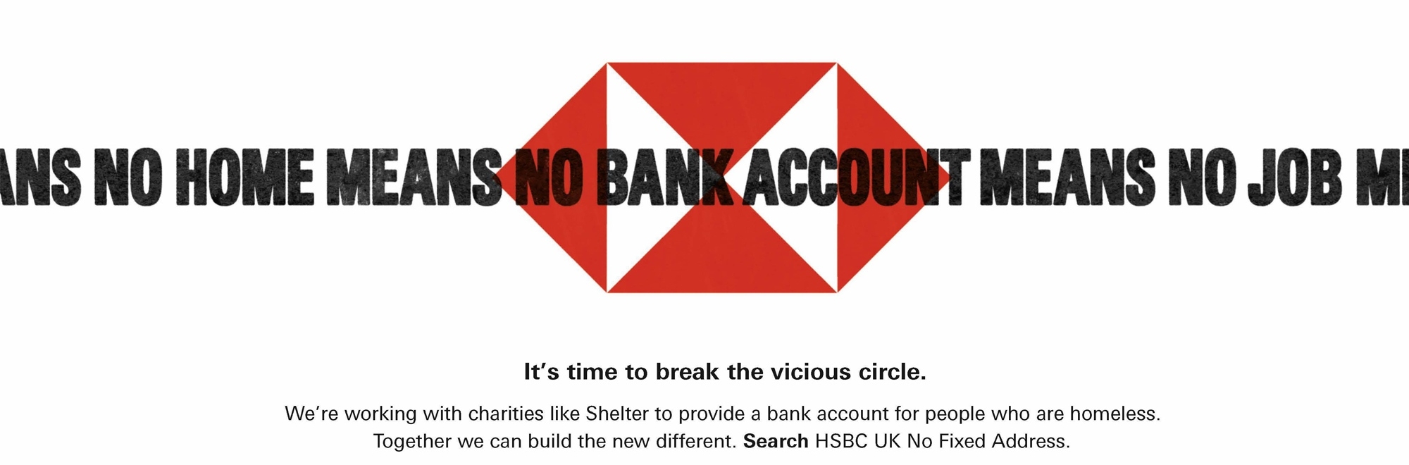 Vicious Circle: HSBC highlights the endless struggle of the homeless to get a bank account, a job and a home