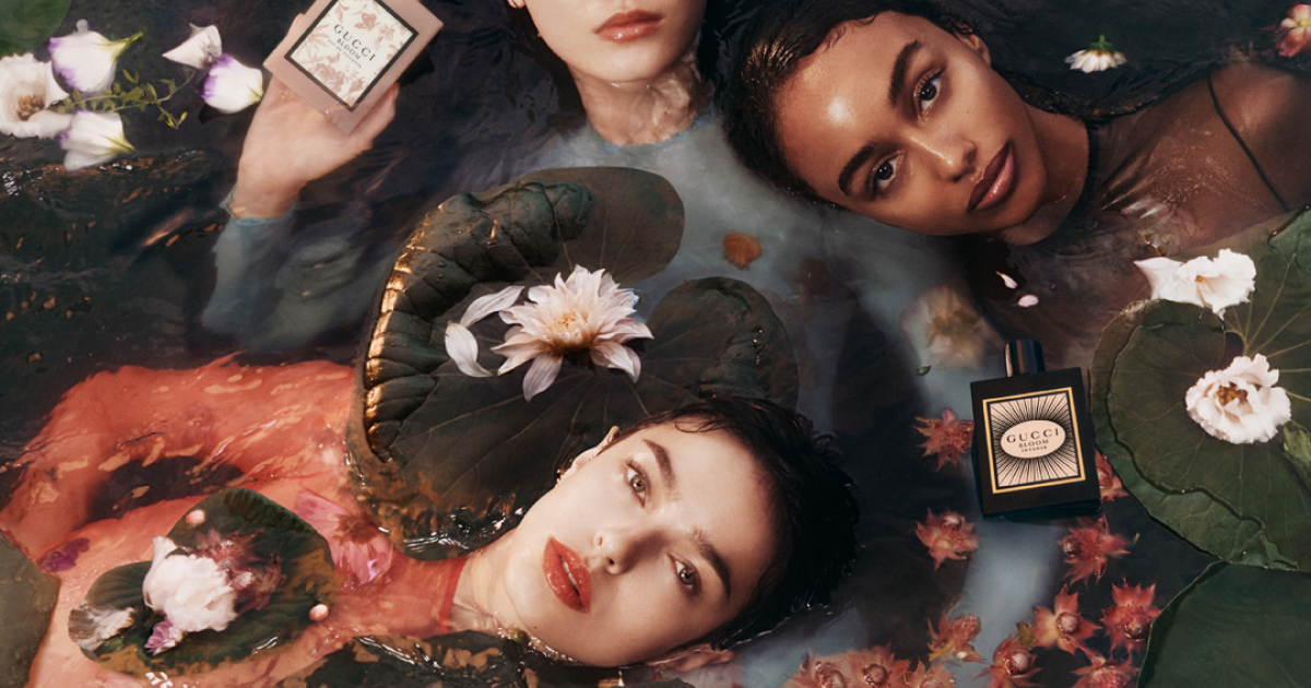 Admiring the artistry of Gucci s new Bloom perfume campaign Creative Moment