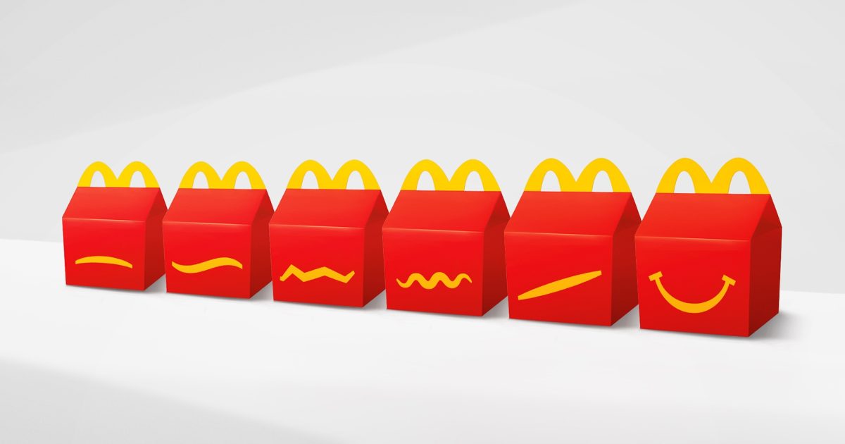 McDonald’s removes the iconic smile from Happy Meal boxes to mark McDonald’s removes the iconic smile from Happy Meal boxes to mark